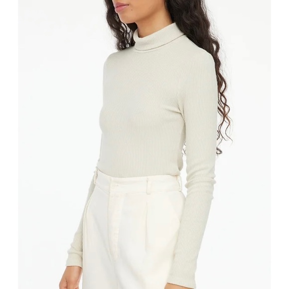 LACAUSA Sweater Rib Turtleneck - Picture 2 of 8